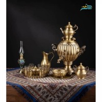 خرید، قیمت و مشخصات سماور زغالی 6 لیتری برنجی با جنس برنج اعلا با ضمانت و روکش نانو | چترزندگی