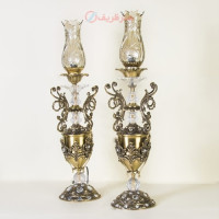 خرید، قیمت و مشخصات شمعدان طرح کاپی سایز بزرگ، جنس برنزی و رنگ ثابت با ضمانت _ هنرظریف