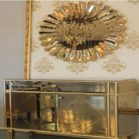 خرید، قیمت و مشخصات ست آینه کنسول طرح آفتاب، طراحی شیک و خاص کیفیت ساخت درجه یک _ هنرظریف