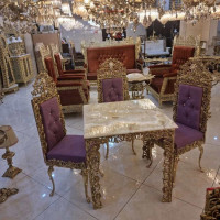 خرید، قیمت و مشخصات میز ناهارخوری 4 نفره برنزی، مدل گل سرخ، بسیار زیبا و شیک، برنز درجه 1، با ضمانت با کیفیت بودن _ هنرظریف