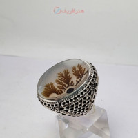 خرید، قیمت و مشخصات، انگشتر شجر منظره کلکسیونی کیفیت عالی رکاب فدیوم درجه یک، زیر قیمت بازار _ هنرظریف