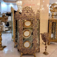 خرید، قیمت و مشخصات مینی بوفه روکش برنز، مدل گل سرخ، بسیار زیبا و چشم نواز و ورق ضخیم _ هنرظریف