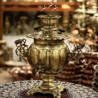 خرید آنلاین، سماور برنجی 8 لیتری ذغالی، دسته ماهی با روکش نانو، منحصر به فرد با کیفت اعلاء، با قیمت مناسب | چترزندگی