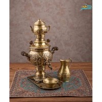 خرید آنلاین، سرویس سماور زغالی قلمزنی 1 لیتری روکش نانو با طرح بی نظیر هخامنشی، با کیفیت اعلاء، با قیمتی مناسب | چترزندگی