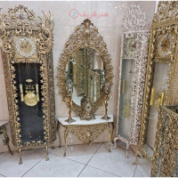 خرید، قیمت و مشخصات سرویس کامل آینه و شمعدان، بسیار شیک و زیبا با کیفیت درجه 1 و عالی، زیر قیمت بازار _ هنرظریف