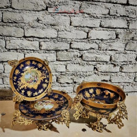 خرید، قیمت و مشخصات ظروف سه تیکه سرمه ای، بسیار زیبا و خاص  با کیفیت عالی زیر قیمت بازار، کیفیت عالی _ هنرظریف