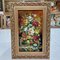 خرید آنلاین، تابلو فرش هنر بافت دست مردمان تبریز، رنگبندی طبیعی، چله ابریشم و رج 50، زیر قیمت بازار | چترزندگی