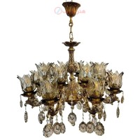 خرید آنلاین، لوستر آرامیس بزرگ 6 شاخه، آبکاری درجه یک، ورق ضخیم و بسیار تماشایی، زیر قیمت بازار _ هنرظریف