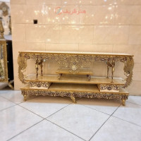 خرید، قیمت و مشخصات میز تلویزیون برنجی طرح خاص مدل گل سرخ بسیار زیبا و خوش رنگ، زیر قیمت بازار، کیفیت عالی _ هنرظریف