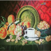 خرید آنلاین،  تابلو نقاشی میوه با تکنیک رنگ روغن، مناسب سالن پذیرایی و آشپزخانه، شیک و زیبا، زیر قیمت بازار | چترزندگی
