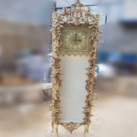 خرید آنلاین، ساعت ایستاده از جنس آلیاژ آلومنیوم، طرح گل های جنگلی با آبکاری برنز، گارانتی ثبات رنگ، زیر قیمت بازار | چترزندگی