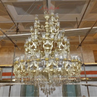 خرید، قیمت و مشخصات لوستر بزرگ پذیرایی مناسب تالار ها و اماکن مقدس و مساجد، با کیفیت درجه یک، زیر قیمت بازار _ هنرظریف