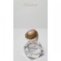 خرید آنلاین، انگشتر مردانه دست ساز با رکاب نقره مدل فیلی و نگین عقیق مردانه دو پوست معدنی، قیمت مناسب | چترزندگی