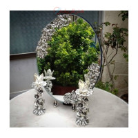 خرید آنلاین، سرویس آینه و شمعدان نقره ای، مناسب برای سفره هفت سین و مراسم عقد، به قیمت تولیدی _ هنرظریف