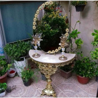 خرید آنلاین، سرویس کامل آینه و شمعدان و میز کنسول آلیاژ، با کیفیت عالی و رنگ ثابت، زیر قیمت بازار _ هنرظریف