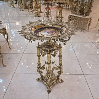 خرید، قیمت و مشخصات میوه خوری برنز 4 پایه ملائکه، با کیفیت عالی و درجه یک و رنگ ثابت _ هنرظریف