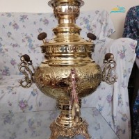 خرید آنلاین، سماور زغالی6 لیتری سنگین وزن ورق ضخیم برنجی با روکش نانو، شکیل و زیبا، با قیمت مناسب | چترزندگی