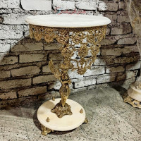 خرید، قیمت ومشخصات میز تلفن پایه سنگی ستون فرشته گل رز، بسیار شیک و ماندگار زیر قیمت بازار، کیفیت عالی _ هنرظریف