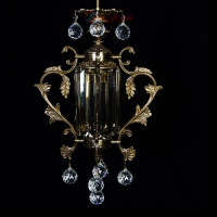 خرید، قیمت و مشخصات لوستر فانوسی چهار پر کوچک بدنه برنزی با رنگ ثابت _ هنرظریف