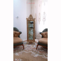 خرید آنلاین، مینی ویترین 2 تاج در طرح گل، عرض 40 ارتفاع 120، جنس آلیاژ آلومنیوم با آبکاری برنز، زیر قیمت بازار | چترزندگی